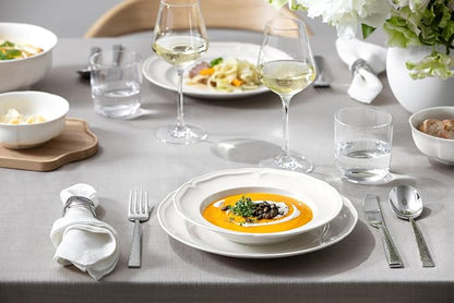 Villeroy & Boch Manoir 18 Piece Dinnerware Set, Creamy White | Porcelain - Image 9