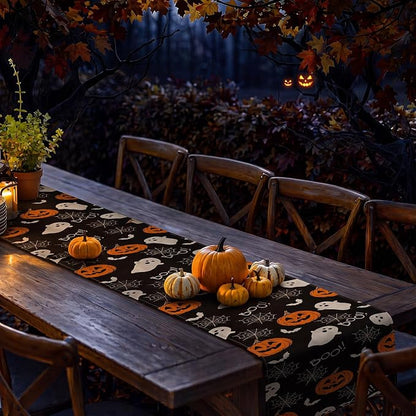 Gilprop 3 Pcs Halloween Table Runners Gothic Tablecloth, 13x72 Inch | Farmhouse - Image 7