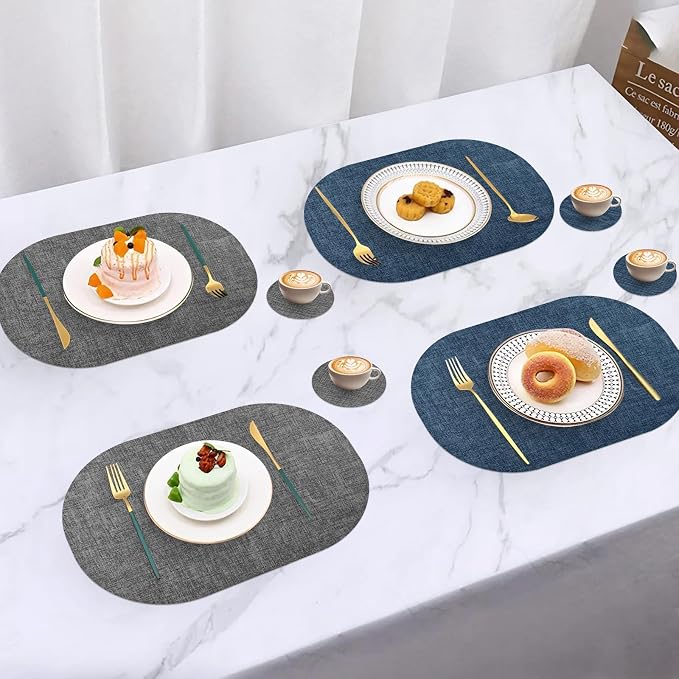 Faux Leather Placemats Set of 6 - Image 6