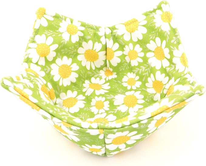 Cotton Microwavable Bowl Cozy, Microwave-Safe Hot Bowl Holders, Soup Bowl Cozy - Image 2
