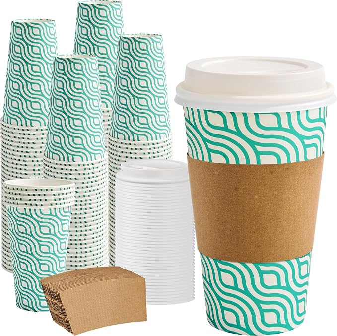 RACETOP 16 oz Paper Coffee Cups by RACETOP