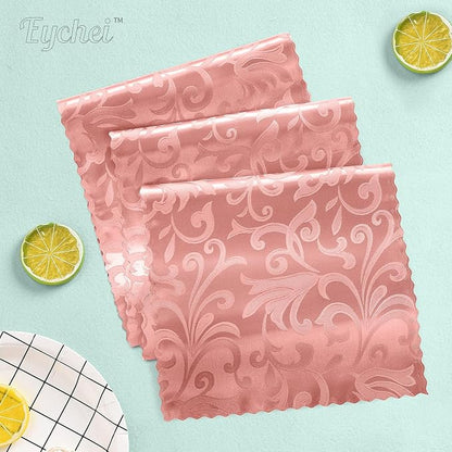 Rose Gold Damask Satin Table Runner 12 x 108 Inch, 6 Pack | Bright Smooth Damask - Image 2