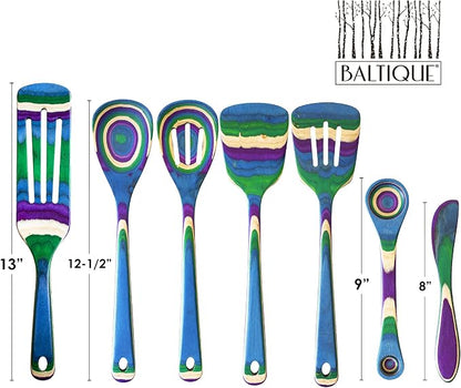 Baltique Mumbai Collection 7 Piece Cooking Utensil Set, Safe - Image 6