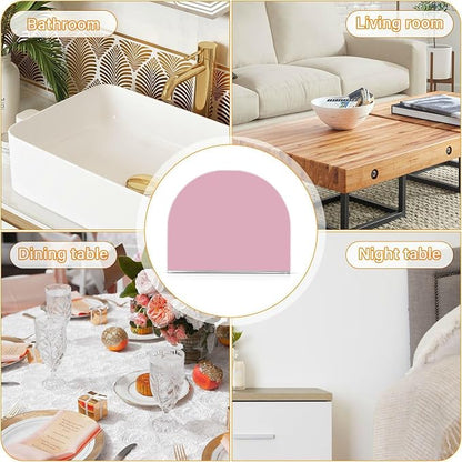 YETTASBIN Pink Napkin Holder for Table, Acrylic Upright Non Slip Tabletop - Image 8