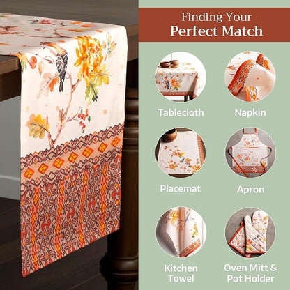 Maison d' Hermine Table Runner 100% Cotton 14.50" x 72" | Table Runners 72 - Image 5
