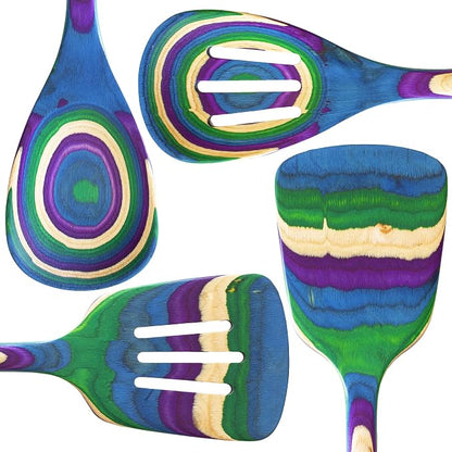Totally Bamboo Baltique Mumbai Collection 4 Piece Cooking Utensil Set, Safe - Image 4
