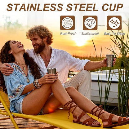 uxcell 2 Pcs Stainless Steel Cups, 17oz/500ml Metal Cups Double Wall Tumbler - Image 4