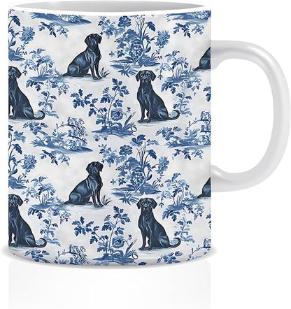 Chinoiserie labrador retriever Mug, labrador retriever Gifts by Unknown