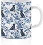 Chinoiserie labrador retriever Mug, labrador retriever Gifts by Unknown