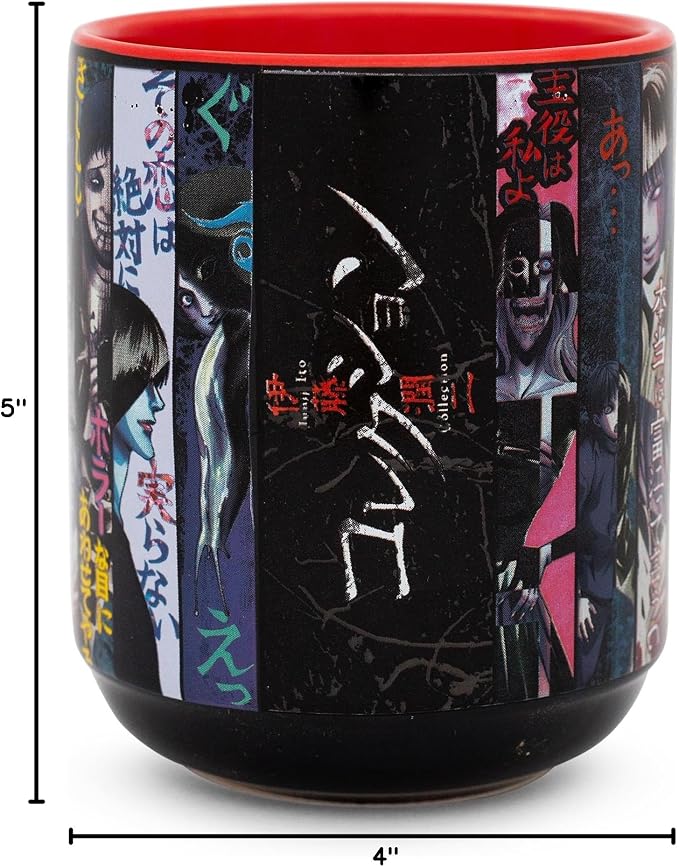Silver Buffalo Junji Ito Panel Poster Asian-Style Ceramic Tea Cup | Traditional - Image 8