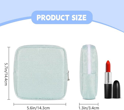 Period Bag for Teen Girls, Canvas Sanitary Napkin Storage Bag - Image 2