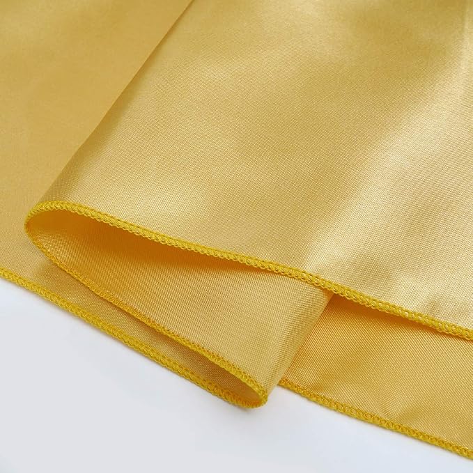 Gold Table Runners 16 Pack 12x108 inch Silk Satin Smooth Fabric | Satin Table - Image 5