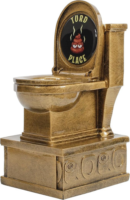 Decade Awards Action Pedestal Gold Toilet Bowl Trophy with Optional Inserts - Custom Engraved Plate On Request (7 Inch Tall)