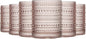 Champaign Beige Hobnail Drinking Tumbler | Set of 6 | 11 OZ Bubble Design by Khen