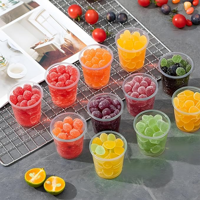 SIUQ 600 Pack 3 oz Clear Plastic Cups, Disposable Bathroom Mouthwash Cups | - Image 5