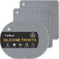 4 PCS Heat Resistant Silicone Trivet Mat by Unknown