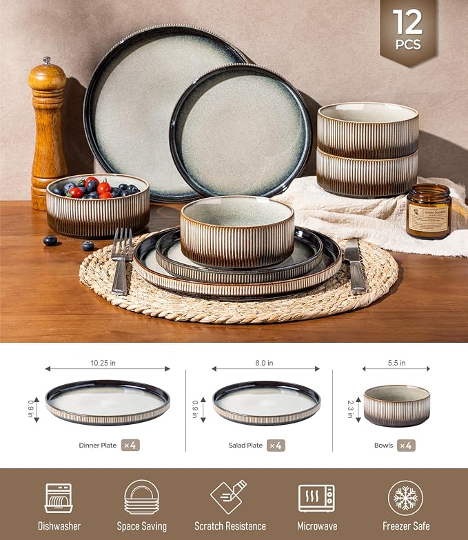 GBHOME Stoneware Dinnerware Sets - Image 8