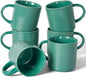 famiware Coffee Mug Set for 6, Star 12 oz Catering Mugs Cup Set by Famiware