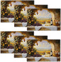 Wine Placemats Set of 6, French Country Grape Place Mats, Grapes Waterproof Washable Table Mats for Home Party Indoor Kitchen Dining Table Decoration 12x18 Inch