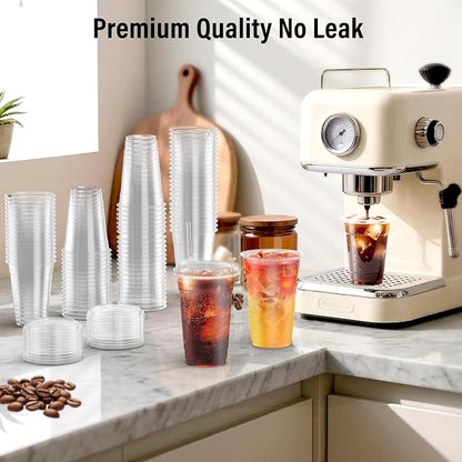 100 Pack - 16 oz Ratio Lines Iced Coffee Cups - Image 7