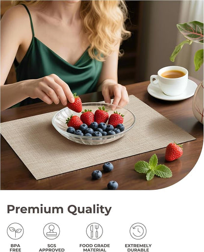 Leetaltree Beige Placemats Set of 6 - Image 6