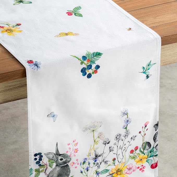 Maison d' Hermine Table Runner 100% Cotton 14.50" x 72" | Table Runners 72 - Image 9