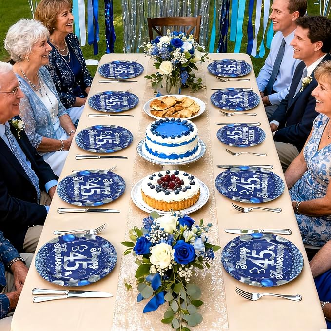 96Pcs 45th Anniversary Decorations - Image 7