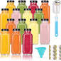 15 Pack 8 oz Glass Juice Bottles by Glxgow