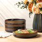 theterra 7.5'' Ceramic Pasta Bowls, Salad Bowls Set of 4, Stoneware Serving Bowls for Fruits, Noodle, Dinner, House-warming Wedding Present, Coca Mocha