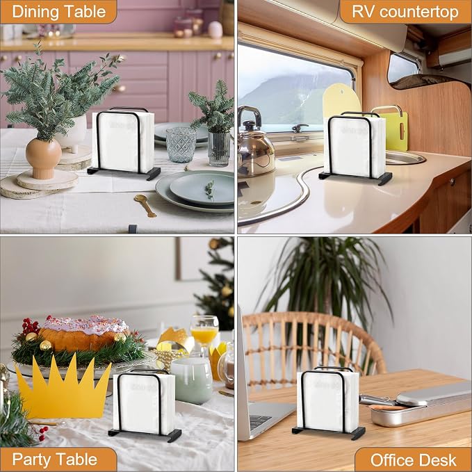 Napkin Holder for Table, Modern Standing Napkin Holders for Kitchen Dining | - Image 5