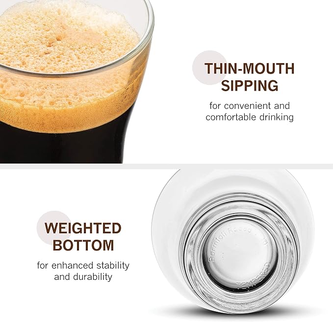 Bormioli Rocco Oslo 7.5 oz. Cappuccino Tempered Glass Cup - Image 4