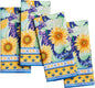 Maison d' Hermine Cloth Napkins Set of 4 100% Cotton Everyday Reusable Square Napkins Cloth Washable Dinner Party Wedding Restaurant Valentines Day Decorations Spring/Summer(Sunflower Days, 18" x 18")