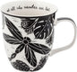 Karma Gifts 14 oz Black and White Boho Mug Dragonfly by KarmaGifts