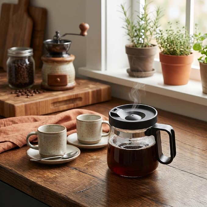 Coffee Pot Mug, 16 oz Glass Novelty Coffee Mug - Image 8