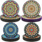 100PCS Boho Paper Plates 7Inch & 9Inch, Vintage Bohemian Disposable Dinnerware by EggSun