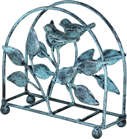 Set of 2 Cast Iron Bird & Tree Classic Napkin Holder/Tabletop Freestanding - Image 2