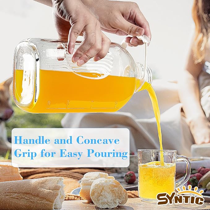 Syntic 64 Oz Glass Milk Bottle - Image 8