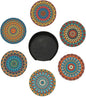 6 Pcs Mandala Drink Coasters by Cayiibe