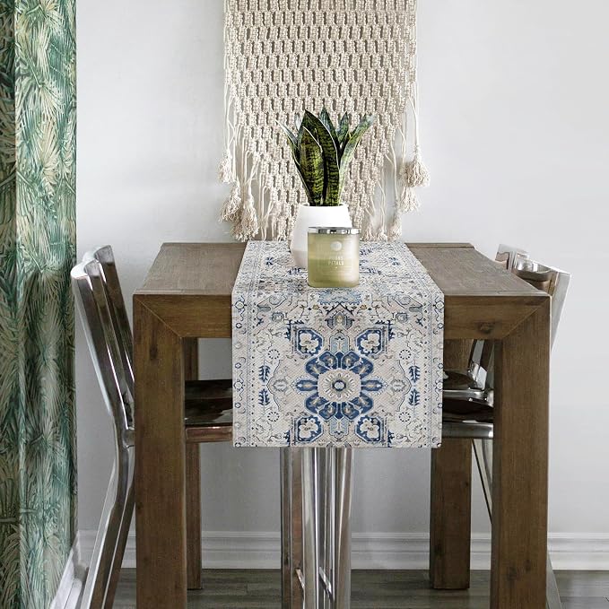 Snycler Table Runner Boho Table Runners Vintage Elegant Farmhouse Table Center - Image 4