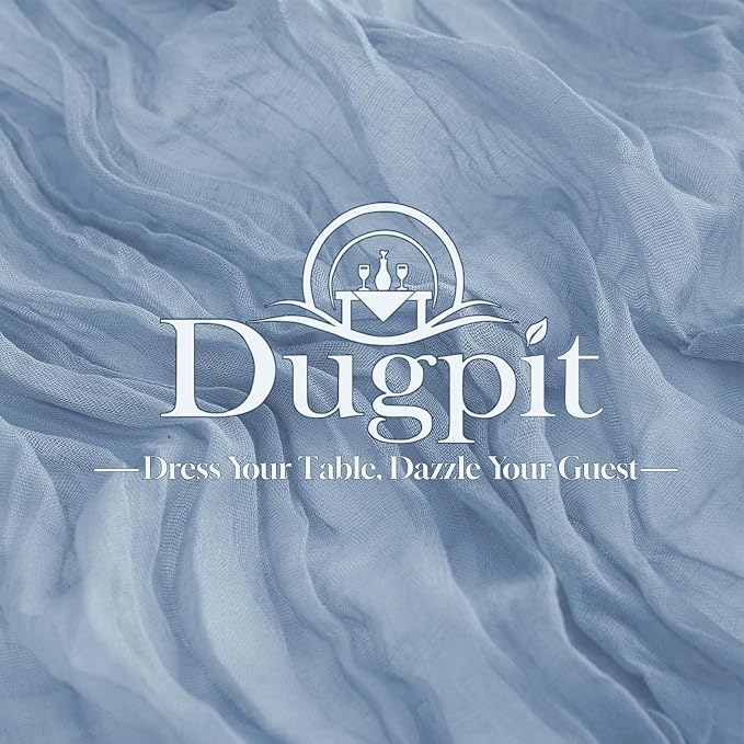 10 Pack Dusty Blue Table Runner 10FT Gauze Cheesecloth Table Runner | 21x120 - Image 7