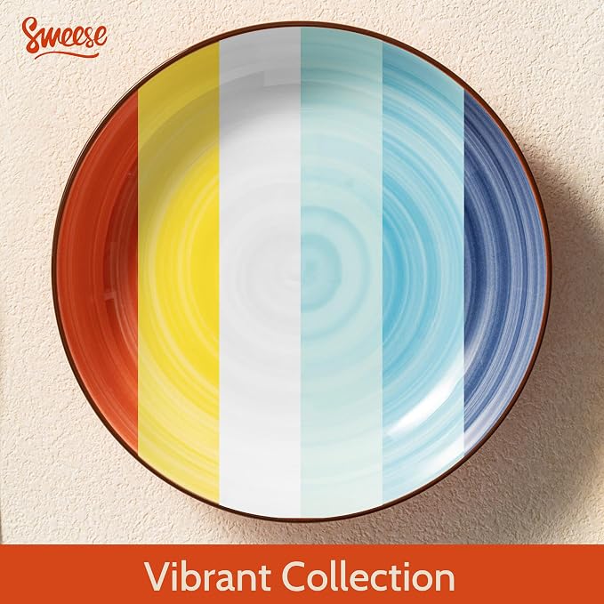 Sweese 6-Pack Ceramic Pasta Bowls, High-Grade Durable Professional Quality - Image 6