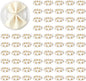 APTWOW 50Pcs Pearl Gold Napkin Rings by APTWOW