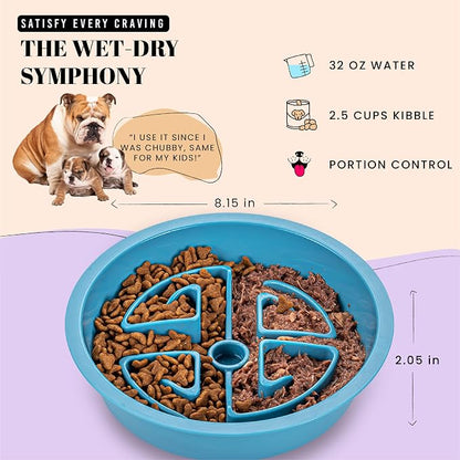 AVERYDAY Slow Feeder Dog Bowls for Large Breeds Fits Raised Feeding Station - Image 4