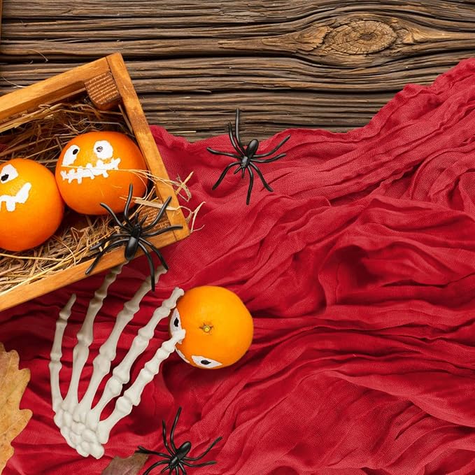 1 Pack Cheesecloth Table Runner 10Ft Christmas Gauze Boho Table Runners - Image 5