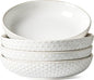 LE TAUCI Pasta Bowls 42oz, Large Salad Bowl, Ceramic Embossment Stoneware by LETAUCI