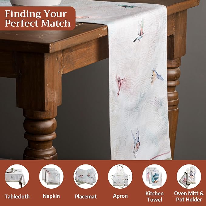 Maison d' Hermine Table Runner 100% Cotton 14.50" x 72" | Table Runners 72 - Image 4