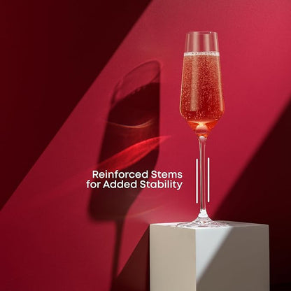 JoyJolt Champagne Glasses Layla Collection, Sparkling Wine, Anniversaries - Image 5