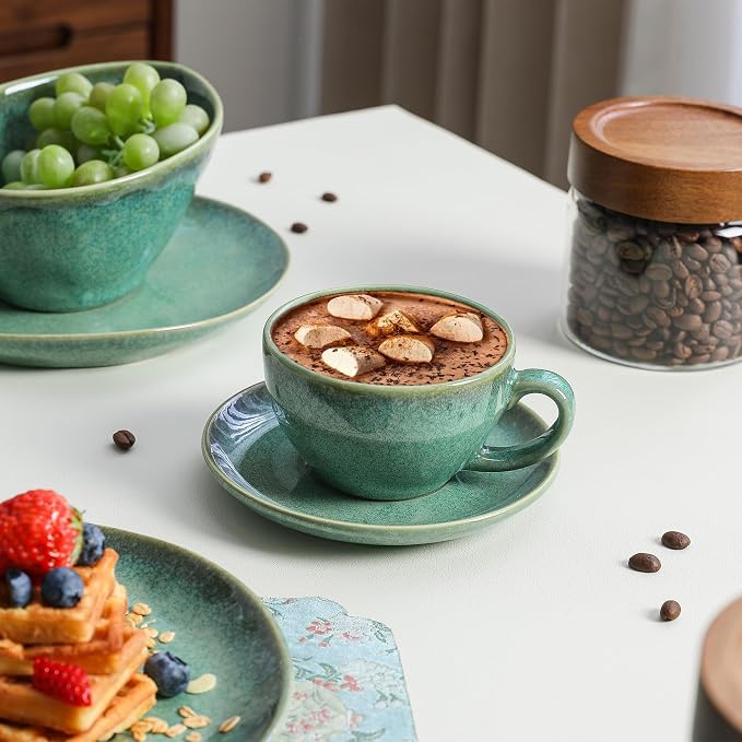 Henten Home Ceramic Latte Cups - Image 4