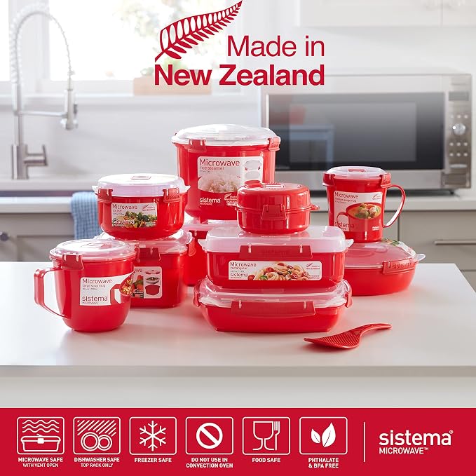 Sistema Microwaveable 940mL Noodle Bowl, Round Microwave Container - Image 6