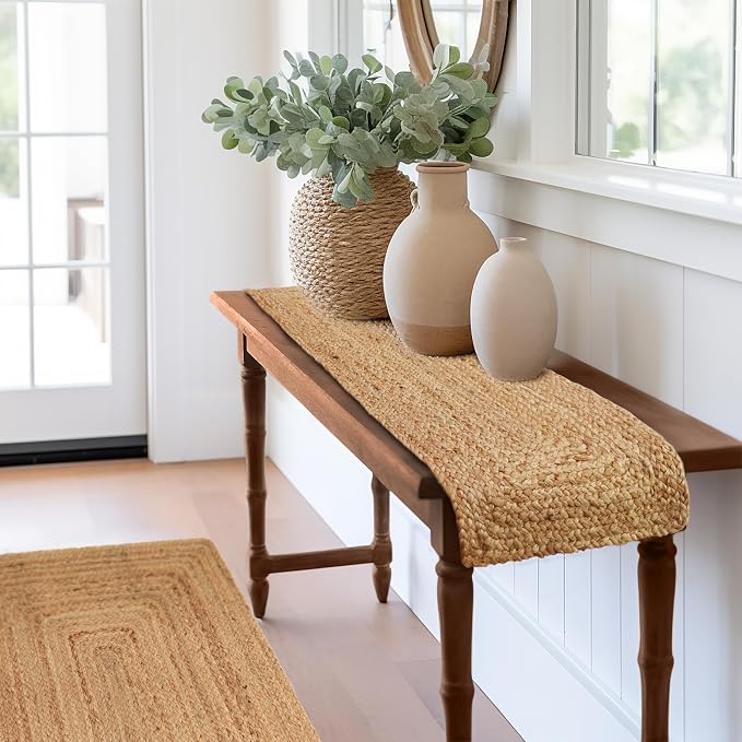COTTON CRAFT Jute Braided Table Runner - Image 4